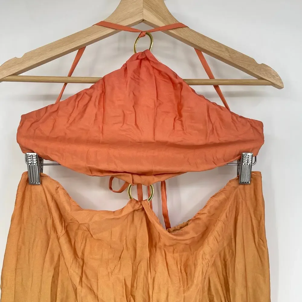 Baobab Collection Orange and Green Maxi Dress - Picture 7 of 16